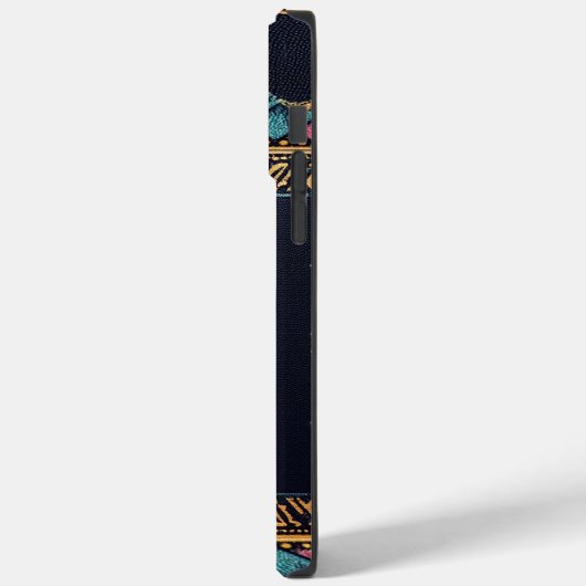 フレームスタイリッシュ付きのリアルなブルドカラフルッグ Case-Mate iPhoneケース (裏面 / 左)