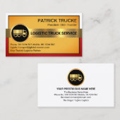 フレームスタイリッシュ金ゴールドトラックタブ 名刺 (正面/裏面)