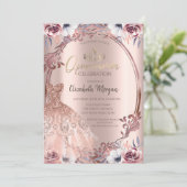 フレームスワーズボホフラワーズドレスキンセアニラ 招待状 (スタンド正面)