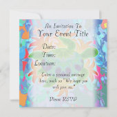 フレームタートル招待状 招待状 (裏面)