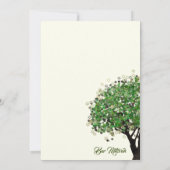 フレームツリーバー(ユダヤ教の)バル・ミツバースターオブデイビッド招待状 招待状 (裏面)