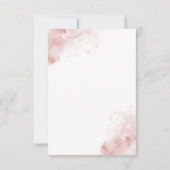 フレームパファンシーステルエレガントピンクフローラ誕生日 サンキューカード (裏面)