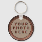 フレームパーソナライズされたフォトキーホルダー男性へ キーホルダー (正面)