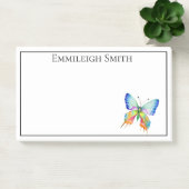 フレームパーソナライズされたレインボーバタフライポストitノート ポストイット (オフィス)