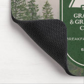 フレームパーソナライズされたAフレームのキャビンを家族で運ぶ マウスパッド (コーナー)