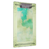 フレームビクトリアンス絵画キのエレガントティール(緑がかった色)クリーム クリップボード (右)