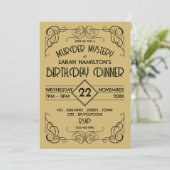 フレームビクトリアンド時代、殺人謎誕生日 招待状 (スタンド正面)