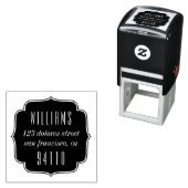 フレームファンシー自己インク差出人住所スタンプ セルフインキングスタンプ (インサイチュ)