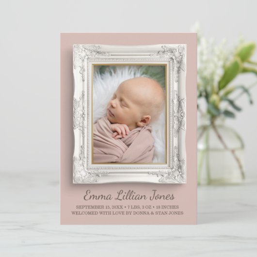 フレームファンシー誕生 案内状 (スタンド正面)