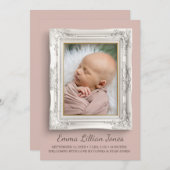 フレームファンシー誕生 案内状 (正面/裏面)