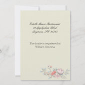 フレームファンシー5x7ブライダルシャワーへの招待 招待状 (裏面)