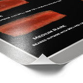 フレームフェイクステーキのドーナツ化写真チャート(レストラン) フォトプリント            (角)