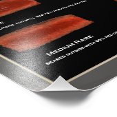 フレームフェイクステーキのドーナツ化写真チャート(レストラン) フォトプリント (角)