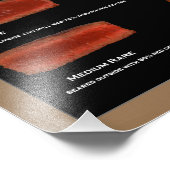 フレームフェイクステーキのドーナツ化写真チャート（レストラン） フォトプリント            (角)