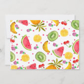 フレームフォトフルーティ2nd誕生日 招待状 (裏面)