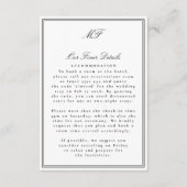 フレームフォーマルTuxedoホワイト結婚ズ詳細情報 エンクロージャーカード (正面)
