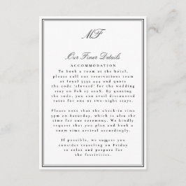 フレームフォーマルTuxedoホワイト結婚ズ詳細情報 エンクロージャーカード