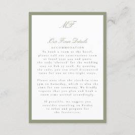 フレームフォーマルTuxedo Sageの結婚詳細情報 エンクロージャーカード