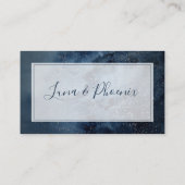 フレームフラットの天夜空結婚 プレイスカード (裏面)