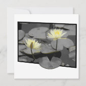 フレームフラットカードの向こうの開花 (正面)