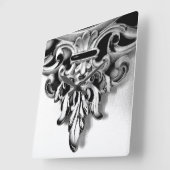 フレームフランスの スクエア壁時計 (傾斜)