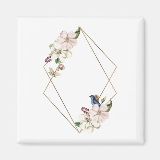 フレームフローラフラワー2 マグネット (正面)