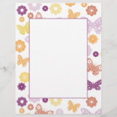 フレームブルレトロバタフライ誕生日へようこそ (裏面)