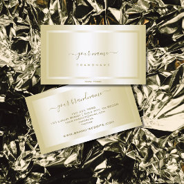 フレームプロフェッショナルによる目の引く金ゴールド効果 名刺