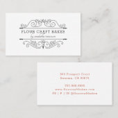 フレームベーカリーベーカーのロゴ名刺 名刺 (正面/裏面)