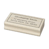 フレームミニマル名と姓の差出人住所 ラバースタンプ (スタンプ)