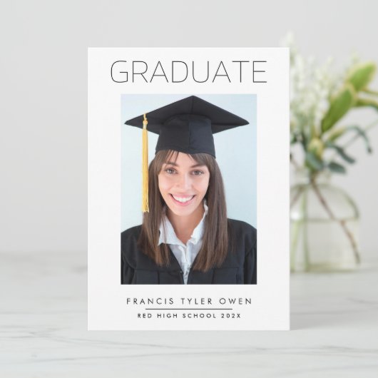 フレームミニマル大学院高等学校写真 案内状 (スタンド正面)