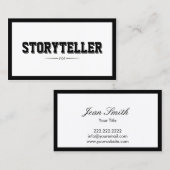 フレームモダンはっきりしたタイポグラフィ 名刺 (正面/裏面)