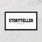 フレームモダンはっきりしたタイポグラフィ 名刺 (正面)