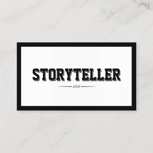 フレームモダンはっきりしたタイポグラフィ 名刺 (正面)