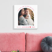 フレームモダンカスタムフォトハッピー最初の母親の日 キャンバスプリント (インサイチュ (リビング))