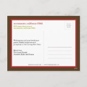 フレームモダンクリスマスカード/祝日はがき シーズンポストカード (裏面)