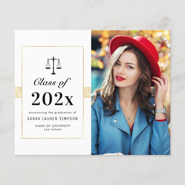 フレームモダングラッドアナウンスカード (正面)