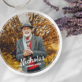 フレームモダンシンプル写真葬儀記念碑 キーホルダー