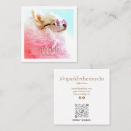 フレームモダンフォトスキャン可能なQRコード スクエア名刺