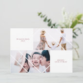 フレームモダンベリークリスマスフォトカード シーズンカード (スタンド正面)