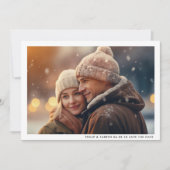 フレームモダンミニマルフォトQRコー結婚ド セーブザデート (正面)