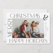 フレームモダンメリークリスマス&ホリデーズフォト (正面)