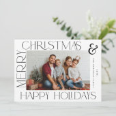 フレームモダンメリークリスマス&ホリデーズフォト (スタンド正面)