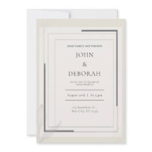 フレームモダン結婚式招待状