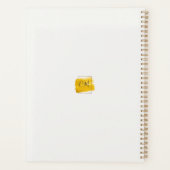 フレームモダン金ゴールド水カラー絵を描スプラッシュプランナー プランナー手帳 (裏面)