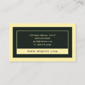 フレームモダン・タンと緑 名刺 (裏面)