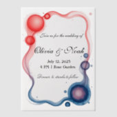 フレームモダン ベラム紙招待状 (正面)