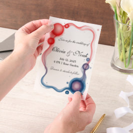 フレームモダン ベラム紙招待状