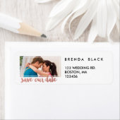 フレームモダン |写真日付の保存住所 シール (インサイチュ)