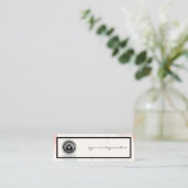 フレームモダン、水色、Instagramソーシャルメディア スキニー名刺 (スタンド正面)